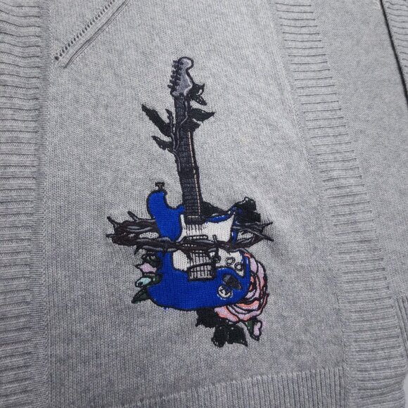 Zadig & Voltaire Inna Tattoo Cashmere Cardigan M/L - Picture 5 of 14